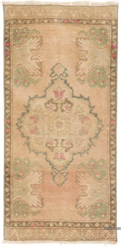 El Dokuma Vintage Halı - 50 cm x 105 cm