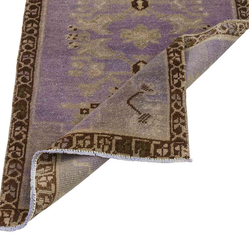 Alfombra Vintage Turca Anudada a Mano - 53 cm x 102 cm - K0080555