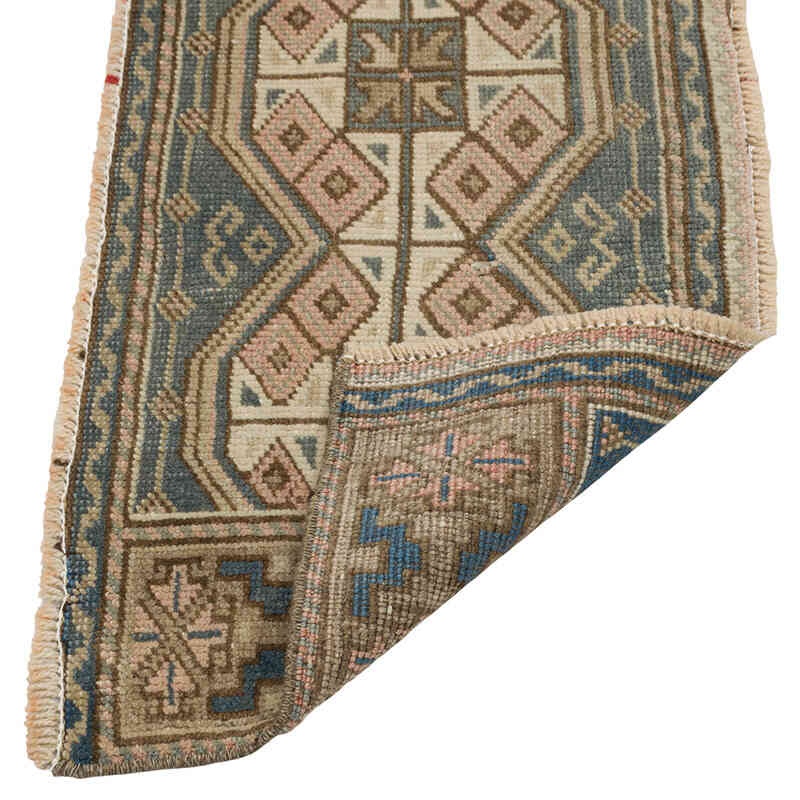 Vintage Turkish Hand-Knotted Rug - 1' 3" x 3' 1" (15" x 37") - K0080563