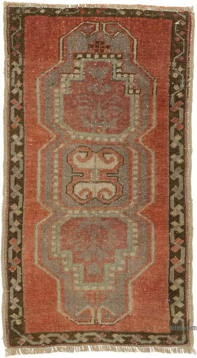 Alfombra Vintage Turca Anudada a Mano - 53 cm x 95 cm