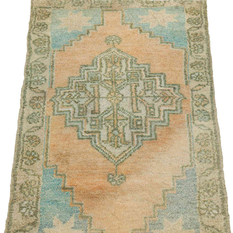 Alfombra Vintage Turca Anudada a Mano - 50 cm x 86 cm - K0080572