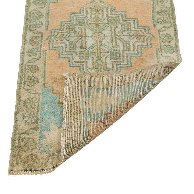 Alfombra Vintage Turca Anudada a Mano - 50 cm x 86 cm - K0080572