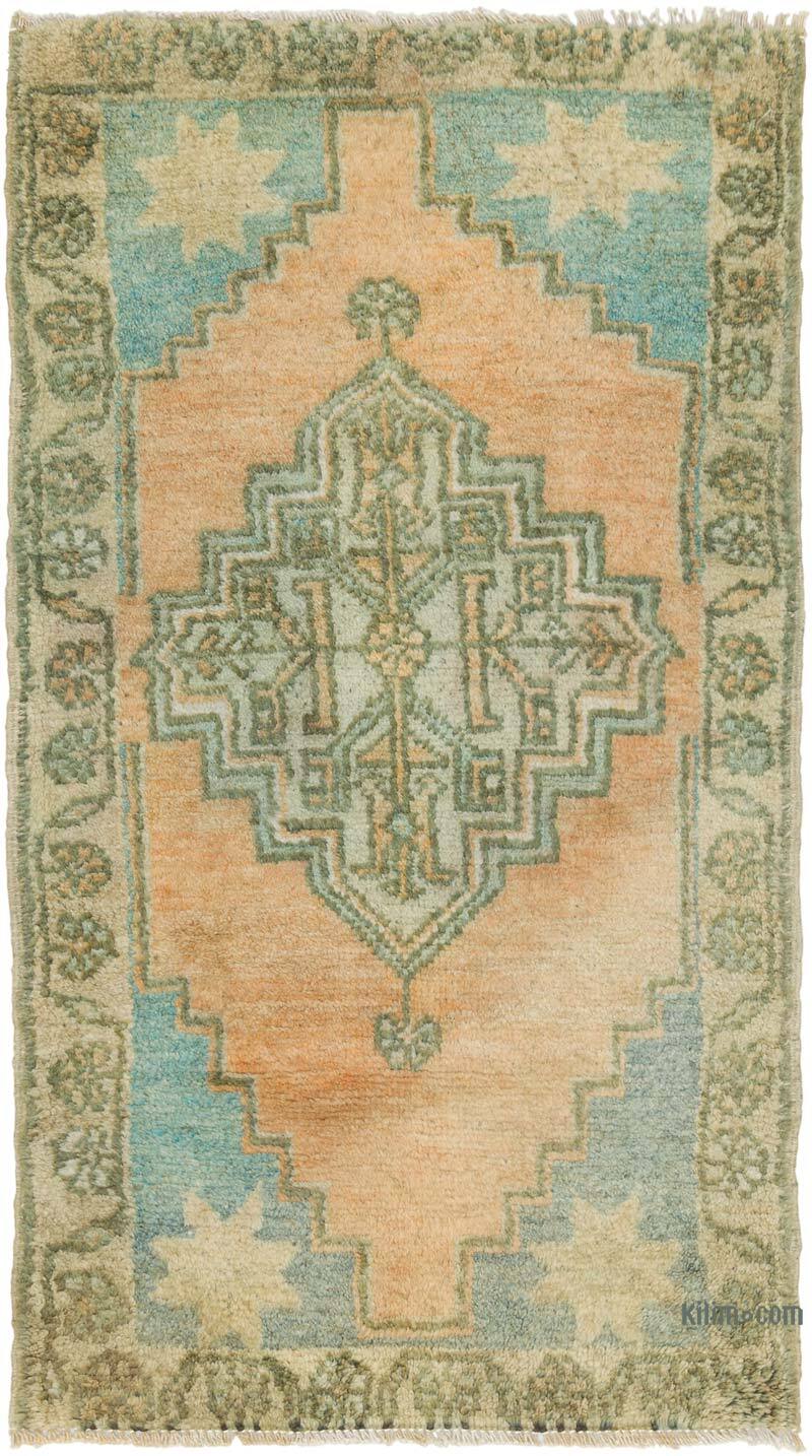Alfombra Vintage Turca Anudada a Mano - 50 cm x 86 cm - K0080572