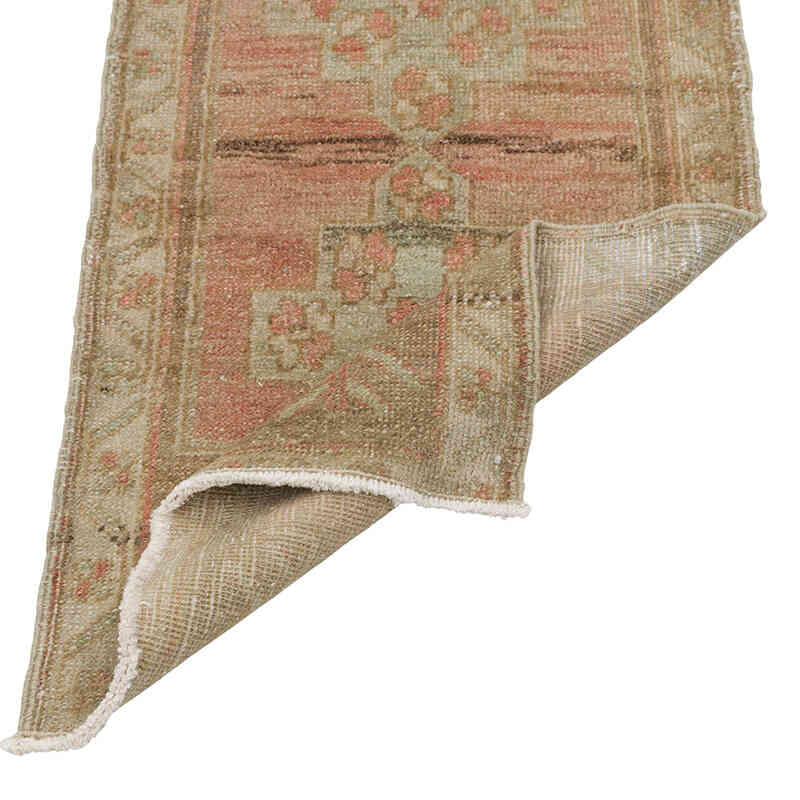 Vintage Turkish Hand-Knotted Rug - 1' 5" x 3'  (17" x 36") - K0080573