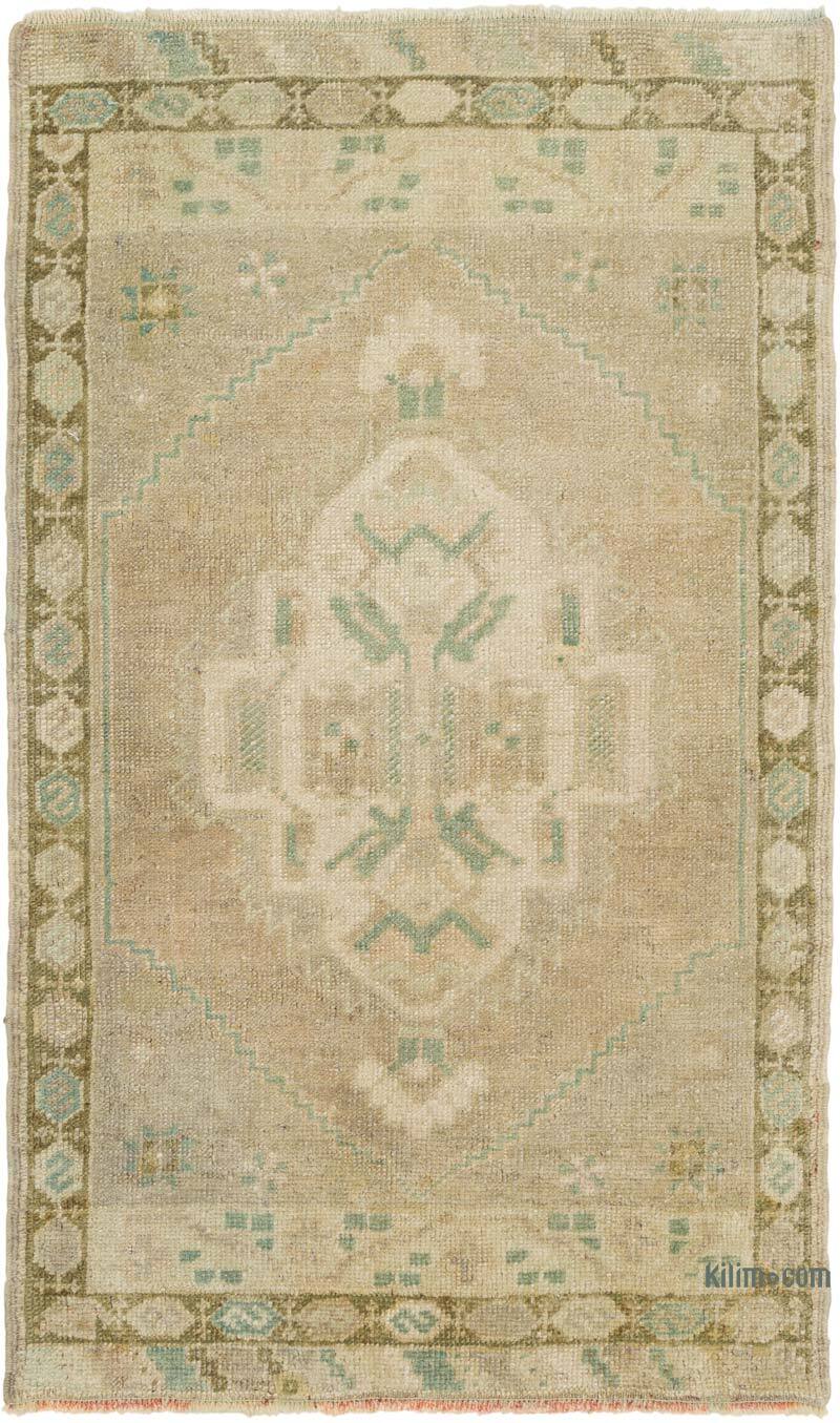 Vintage Turkish Hand-Knotted Rug - 1' 11" x 3' 2" (23" x 38") - K0080574