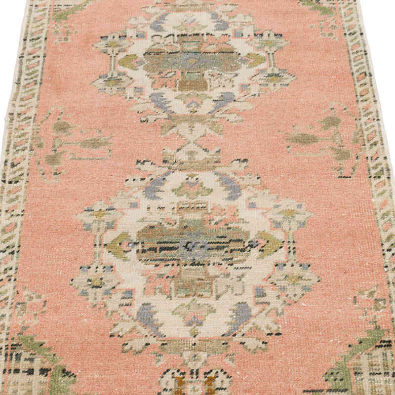 El Dokuma Vintage Halı - 56 cm x 87 cm - K0080575
