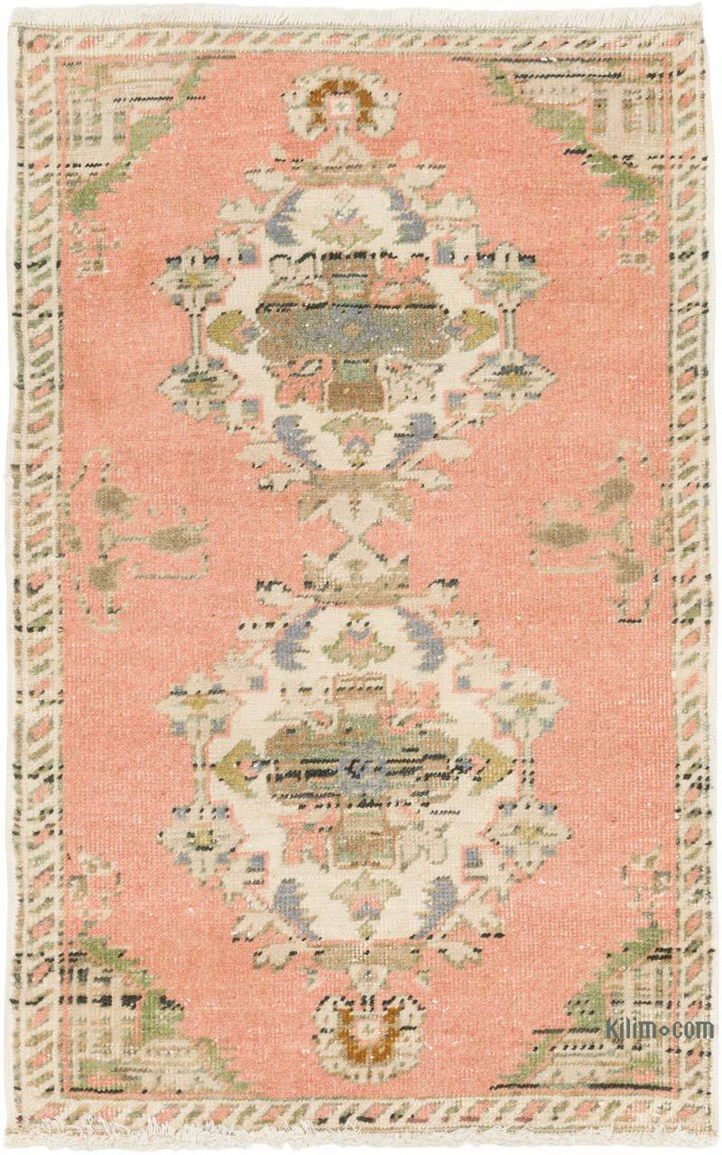 El Dokuma Vintage Halı - 56 cm x 87 cm - K0080575