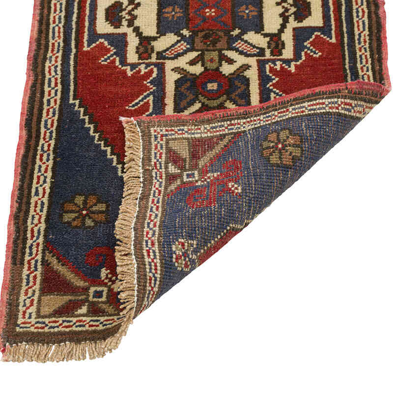 Vintage Turkish Hand-Knotted Rug - 1' 8" x 3' 7" (20" x 43") - K0080576