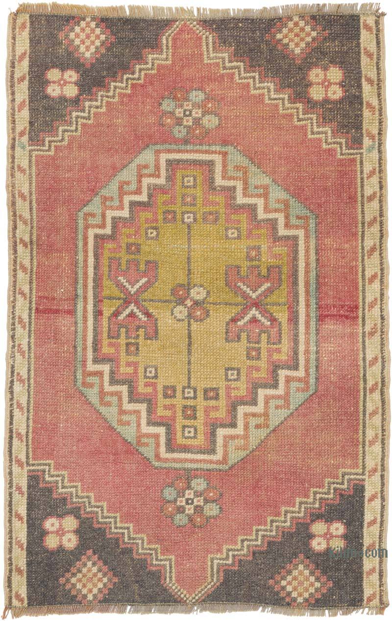 Vintage Turkish Hand-Knotted Rug - 1' 10" x 2' 9" (22" x 33") - K0080578