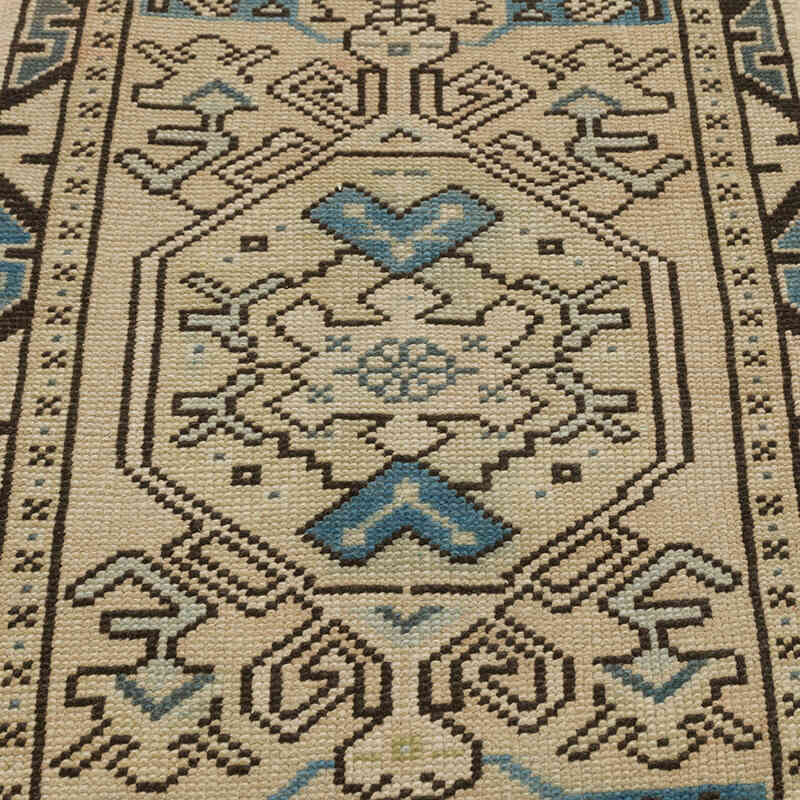 Vintage Turkish Hand-Knotted Rug - 1' 11" x 3' 8" (23" x 44") - K0080579