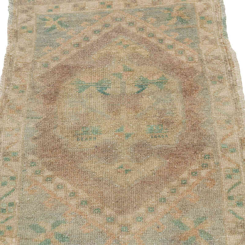 Vintage Turkish Hand-Knotted Rug - 1' 8" x 3'  (20" x 36") - K0080580