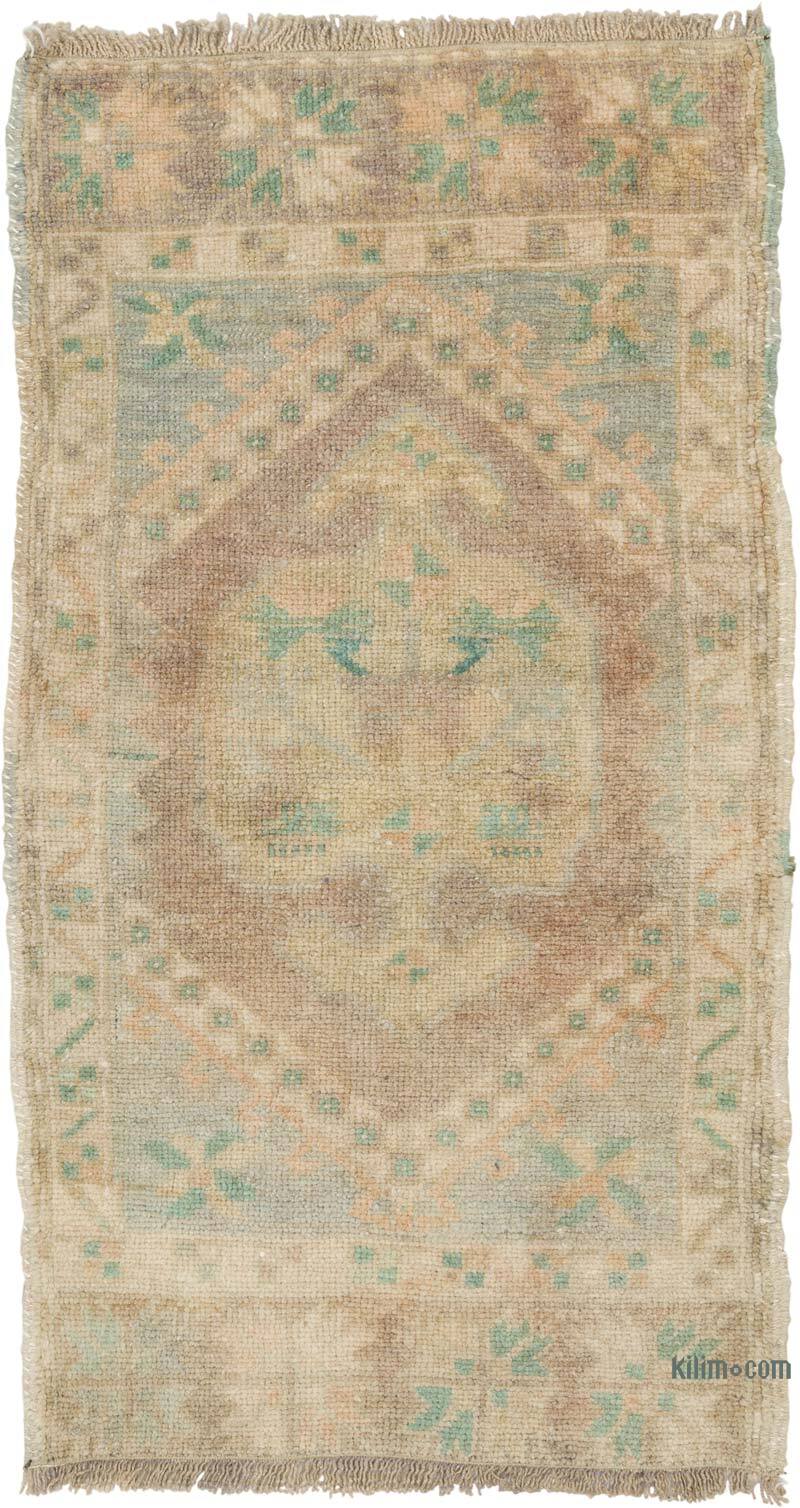 Vintage Turkish Hand-Knotted Rug - 1' 8" x 3'  (20" x 36") - K0080580