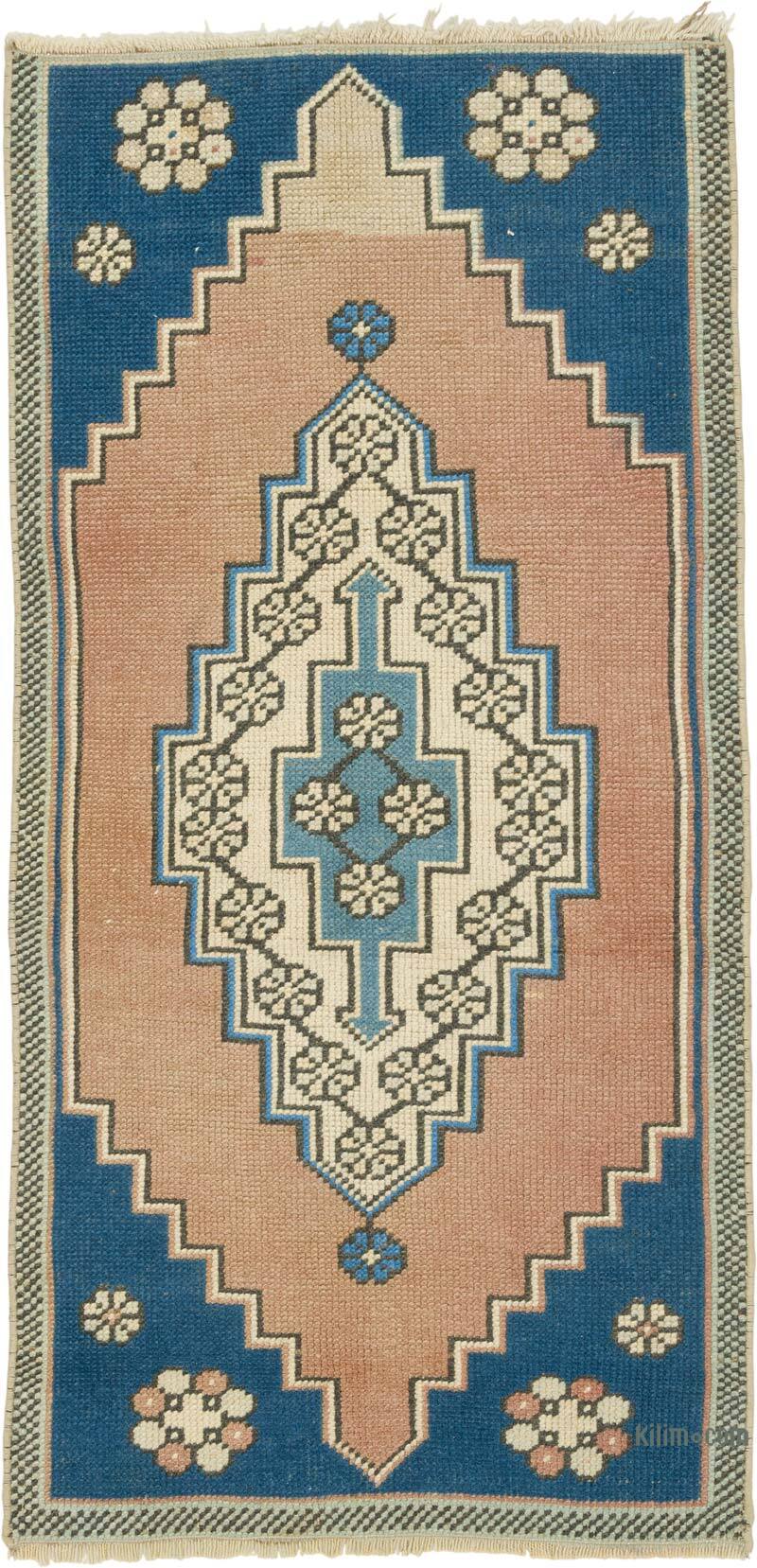 Vintage Turkish Hand-Knotted Rug - 2'  x 4' 1" (24" x 49") - K0080582