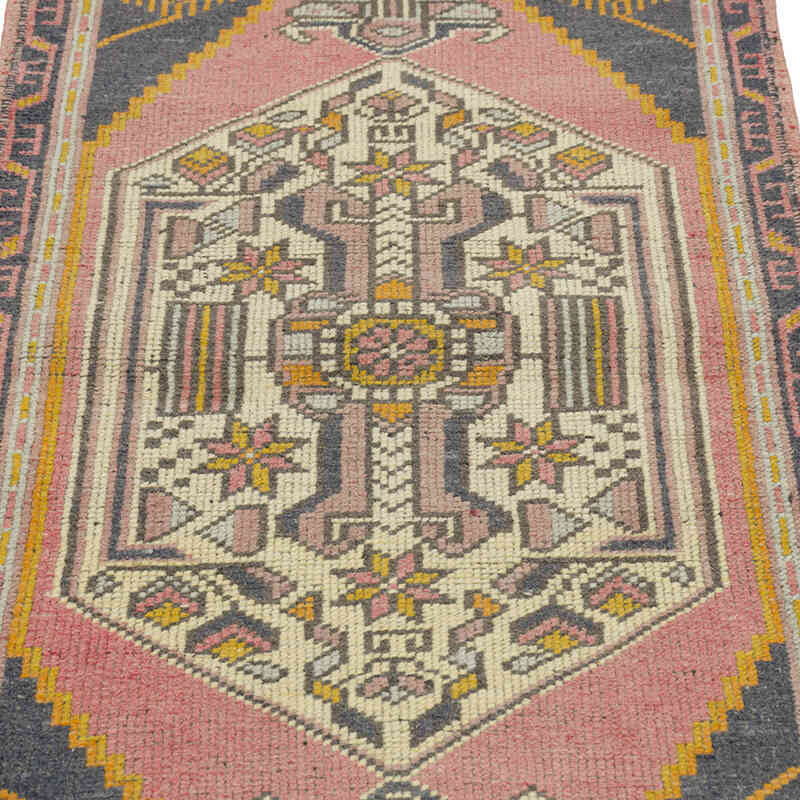 El Dokuma Vintage Halı - 57 cm x 133 cm - K0080584