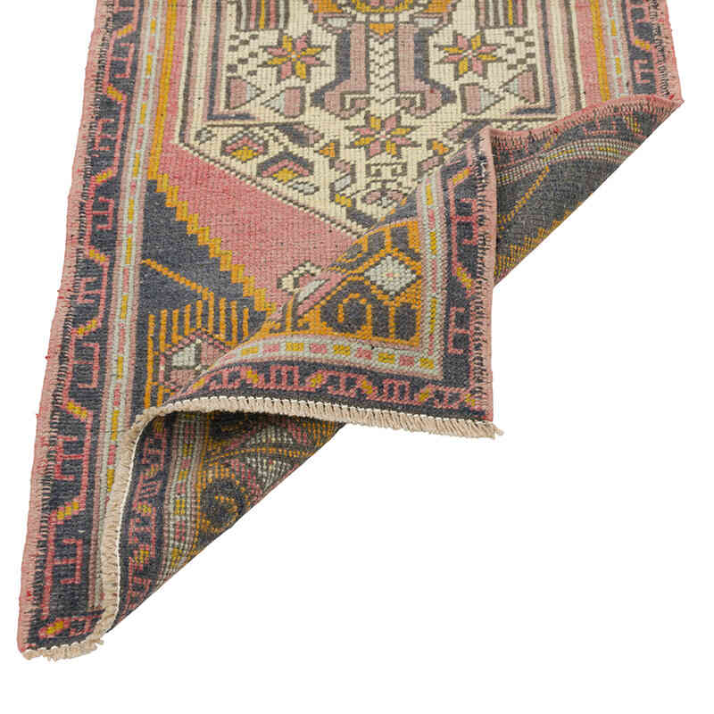 El Dokuma Vintage Halı - 57 cm x 133 cm - K0080584