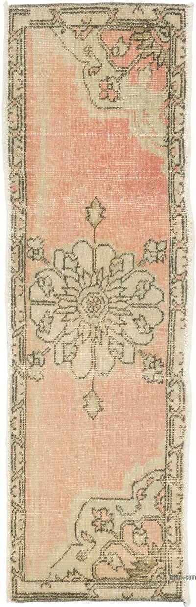 Alfombra Vintage Turca Anudada a Mano - 40 cm x 136 cm