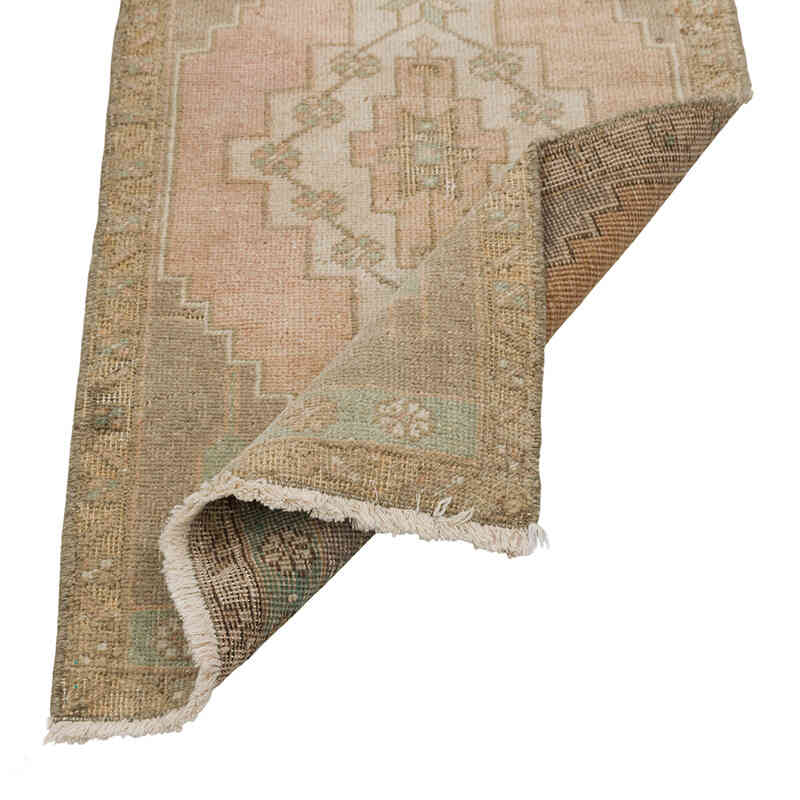 Alfombra Vintage Turca Anudada a Mano - 48 cm x 95 cm - K0080588