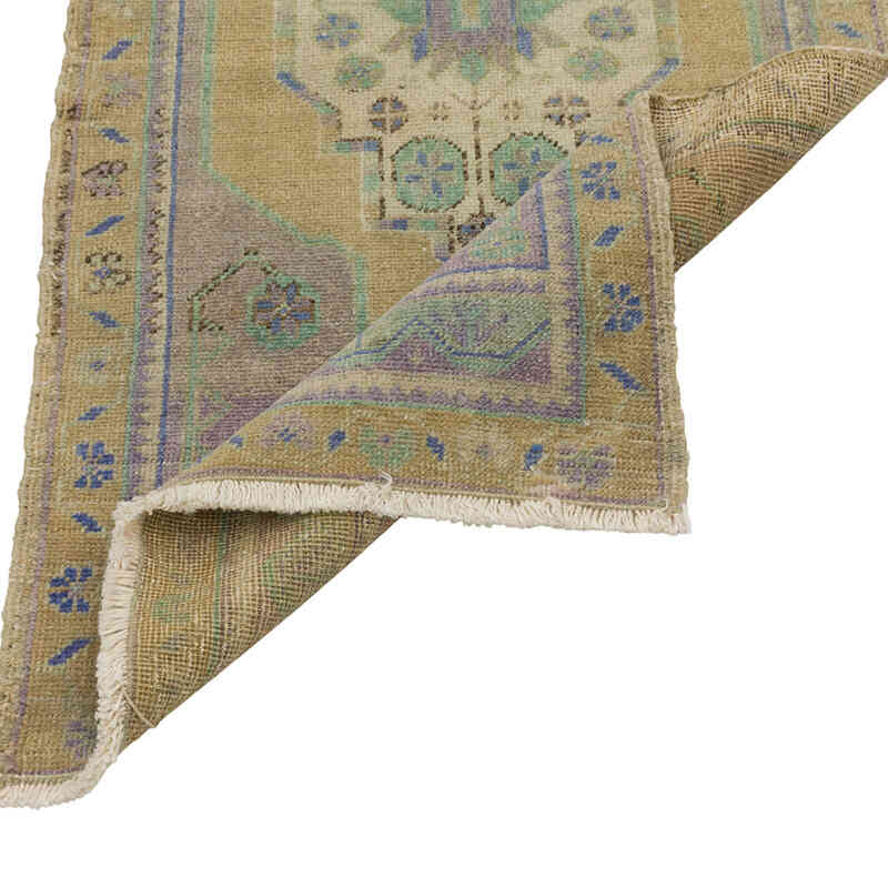 Alfombra Vintage Turca Anudada a Mano - 52 cm x 107 cm - K0080589