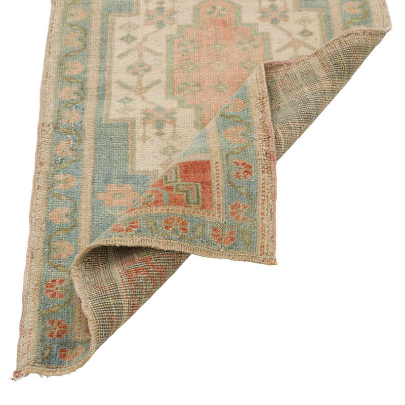 Vintage Turkish Hand-Knotted Rug - 1' 8" x 3' 4" (20" x 40") - K0080591