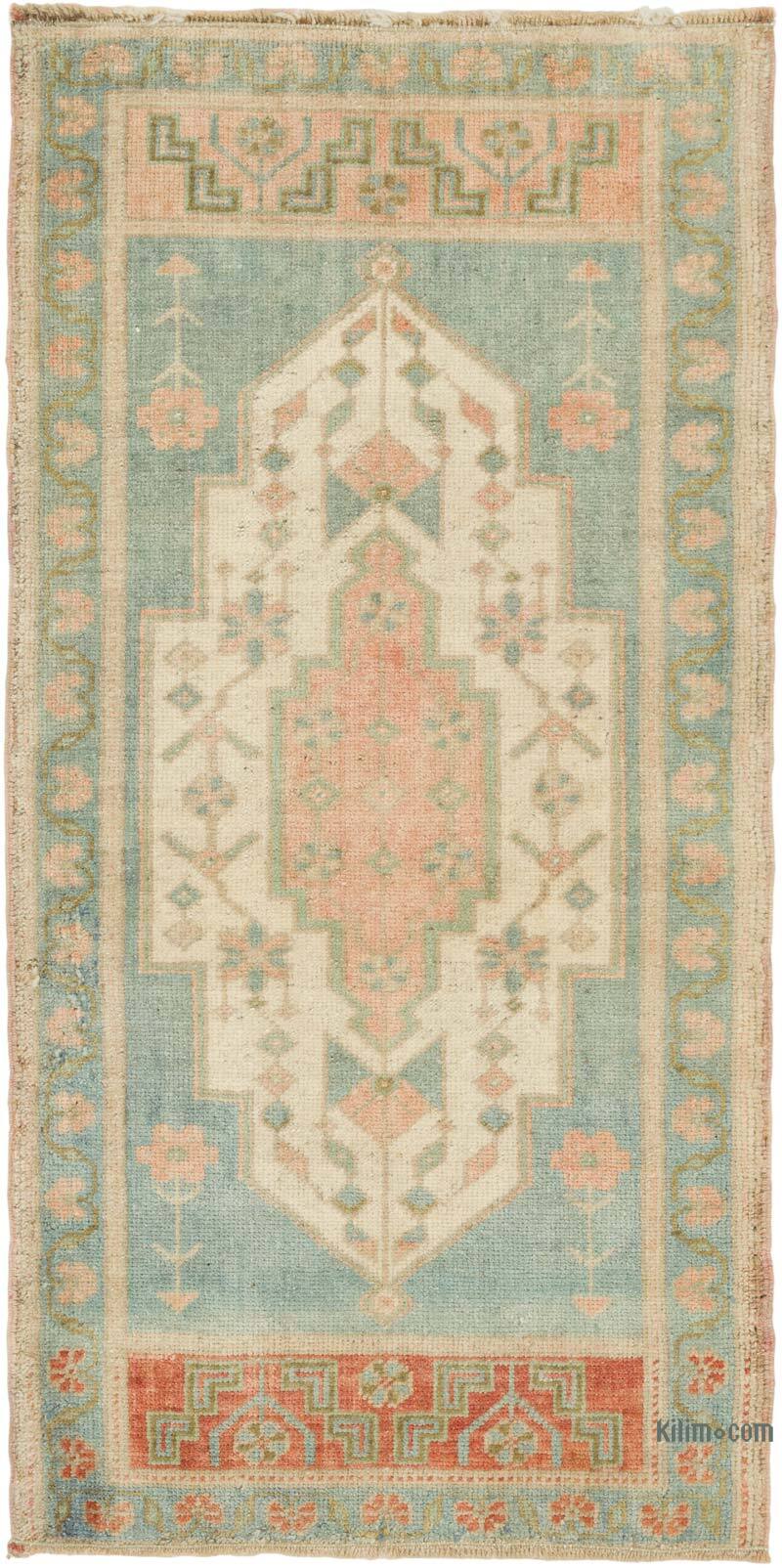 Vintage Turkish Hand-Knotted Rug - 1' 8" x 3' 4" (20" x 40") - K0080591