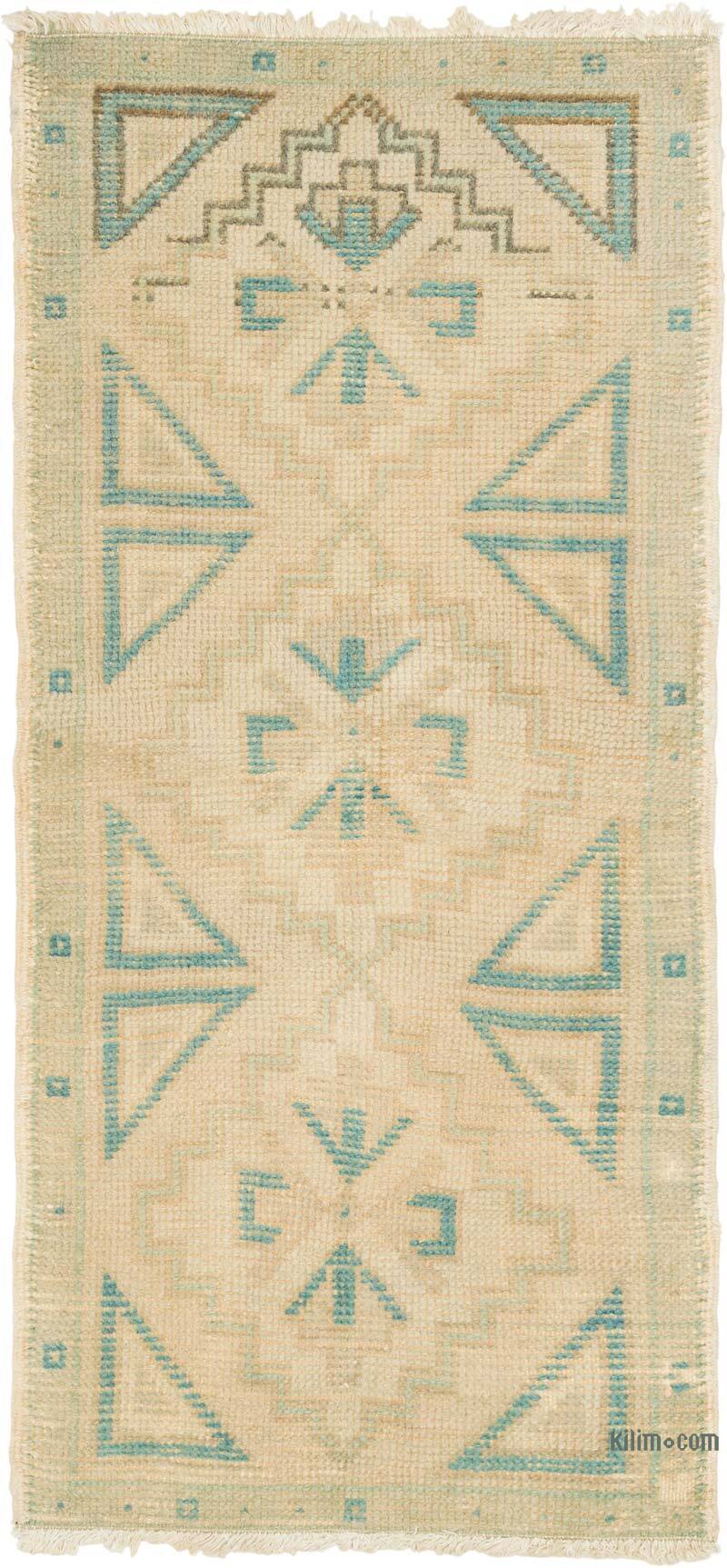 El Dokuma Vintage Halı - 50 cm x 108 cm - K0080593