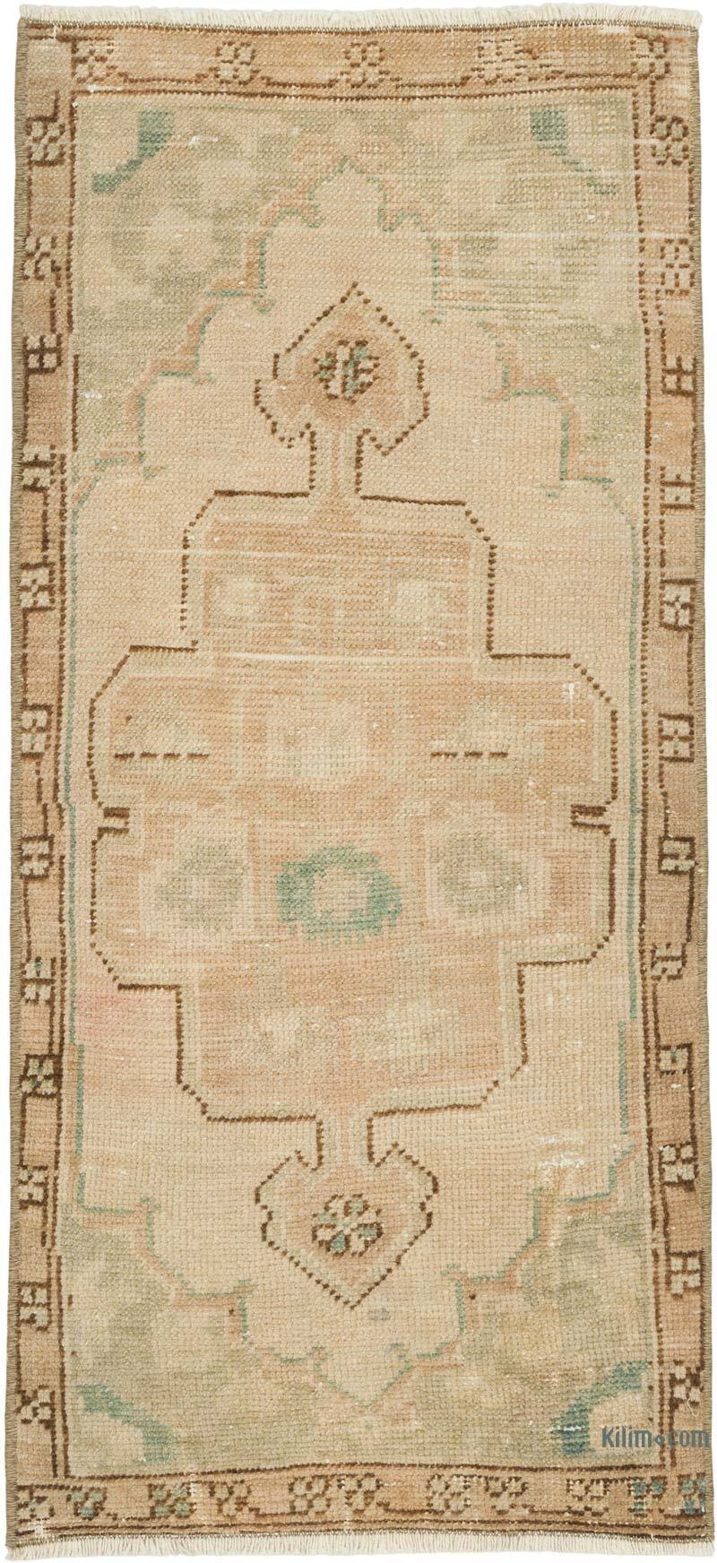 Vintage Turkish Hand-Knotted Rug - 1' 7" x 3' 2" (19" x 38") - K0080599