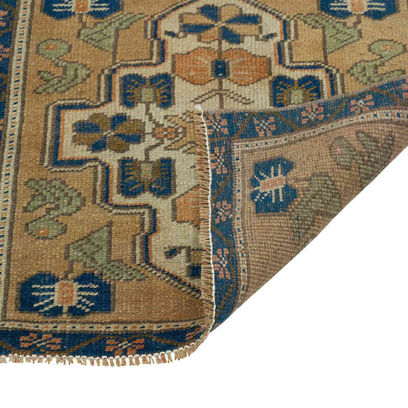 Alfombra Vintage Turca Anudada a Mano - 57 cm x 53 cm - K0080600