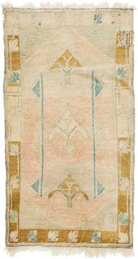 El Dokuma Vintage Halı - 50 cm x 93 cm