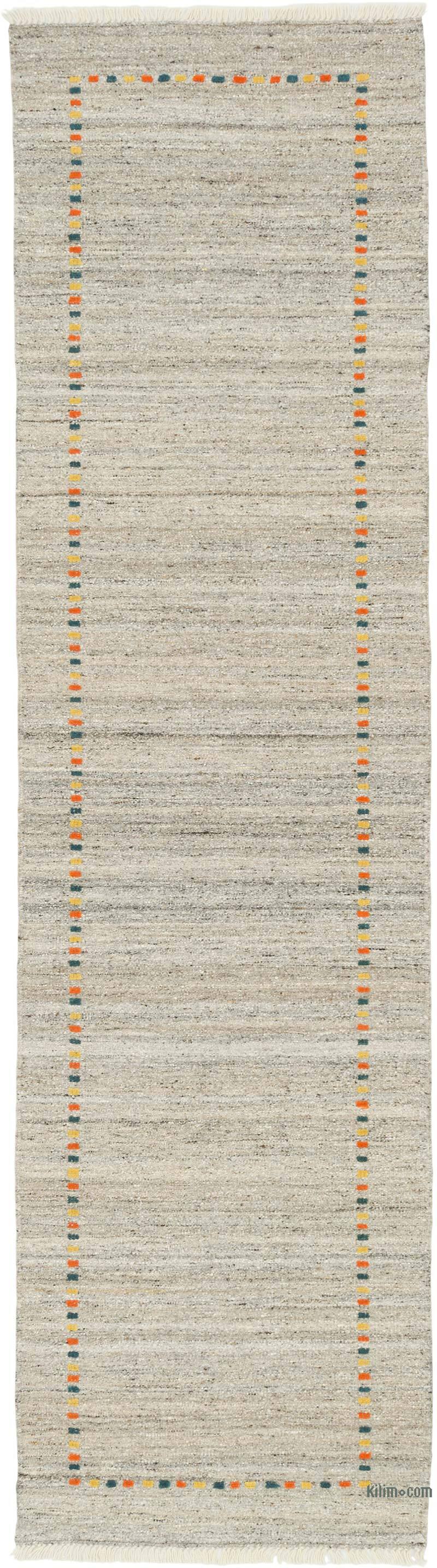 New Handwoven Turkish Kilim Runner - K0080619