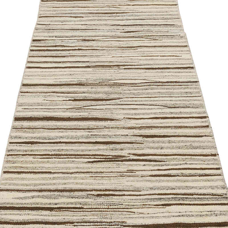 New Handwoven Turkish Kilim Runner - K0080628