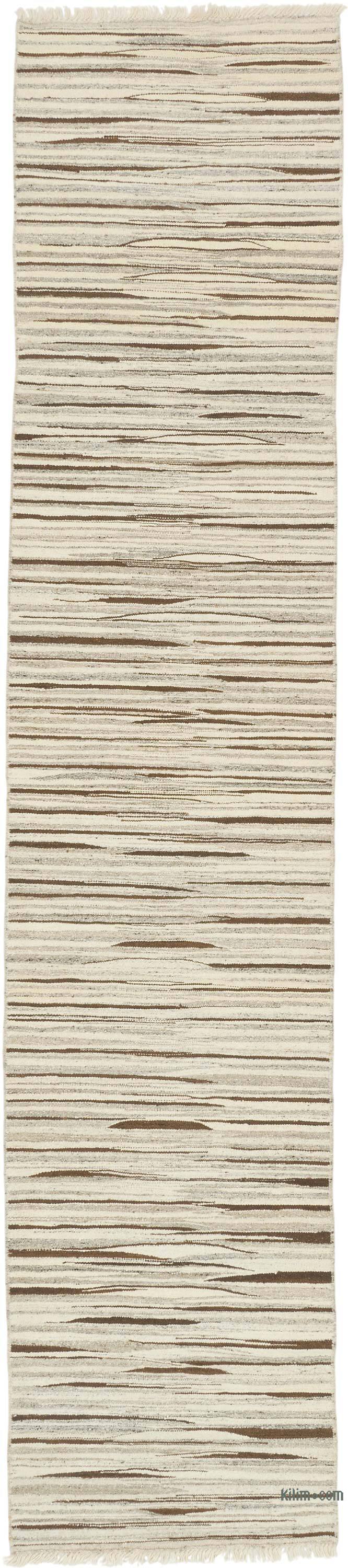 New Handwoven Turkish Kilim Runner - K0080628