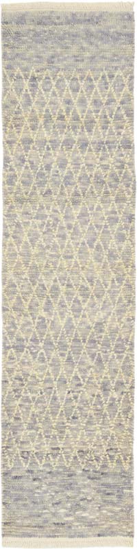 New Moroccan Style Hand-Knotted Tulu Runner - 2' 8" x 10' 7" (32" x 127")