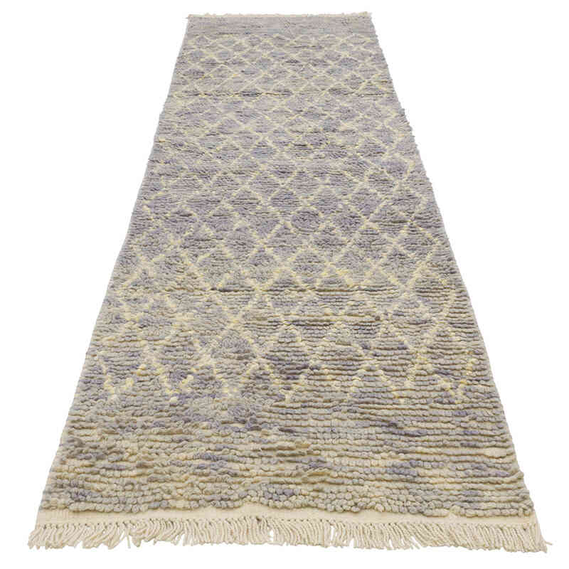 New Moroccan Style Hand-Knotted Tulu Runner - 2' 8" x 10' 4" (32" x 124") - K0080643