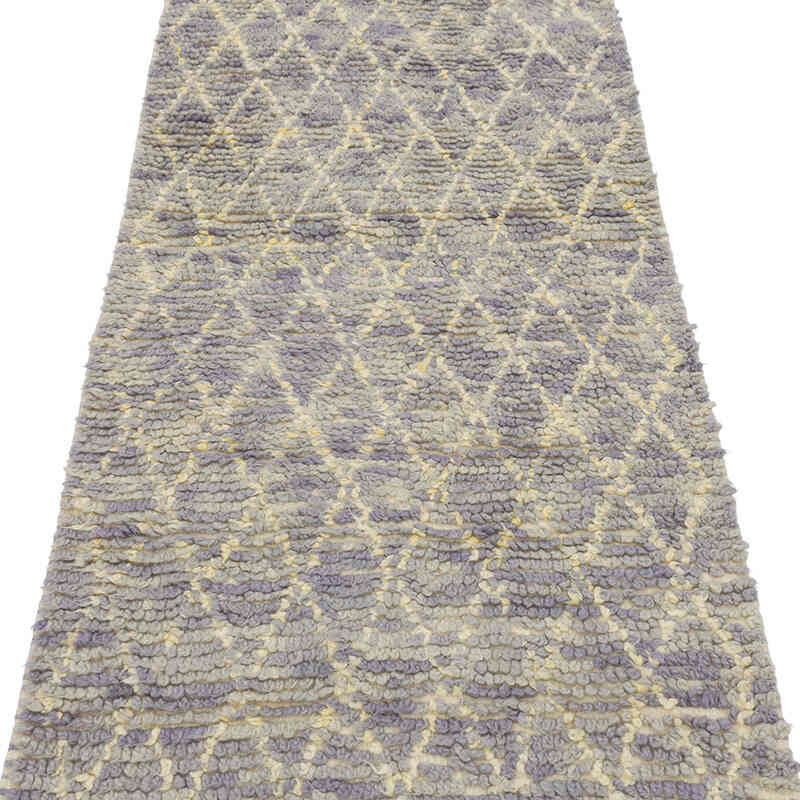 New Moroccan Style Hand-Knotted Tulu Runner - 2' 8" x 10' 4" (32" x 124") - K0080643