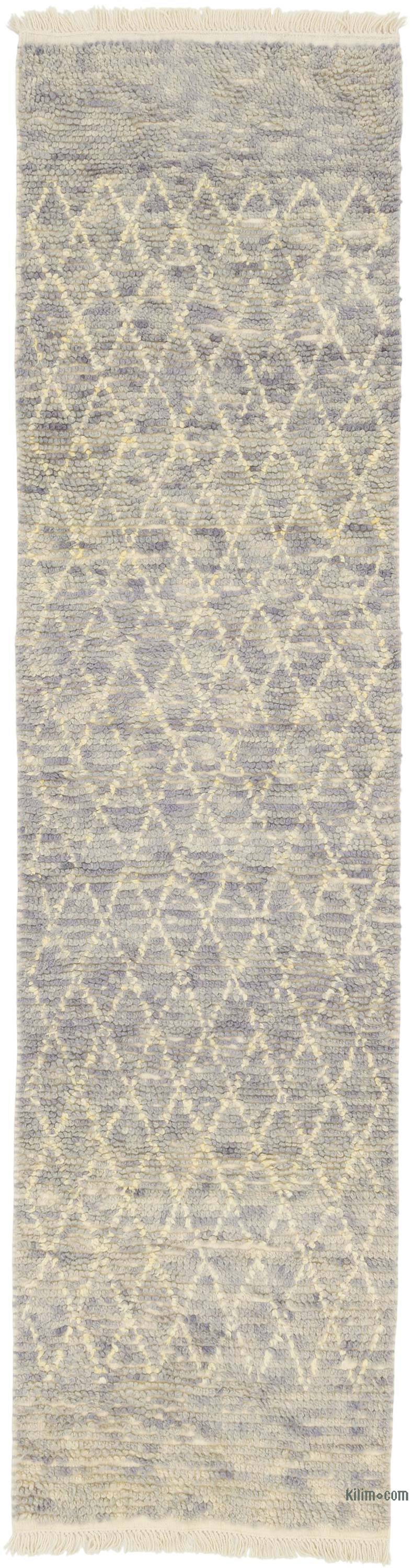 New Moroccan Style Hand-Knotted Tulu Runner - 2' 8" x 10' 4" (32" x 124") - K0080643