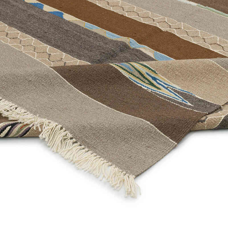 New Handwoven Turkish Kilim Rug - K0080645