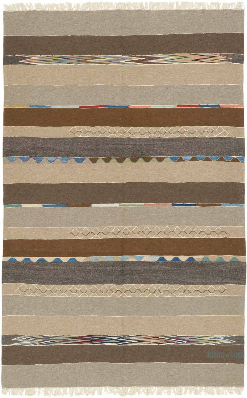 New Handwoven Turkish Kilim Rug - K0080645