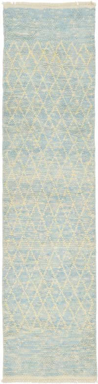 New Moroccan Style Hand-Knotted Tulu Runner - 2' 7" x 10' 6" (31" x 126")