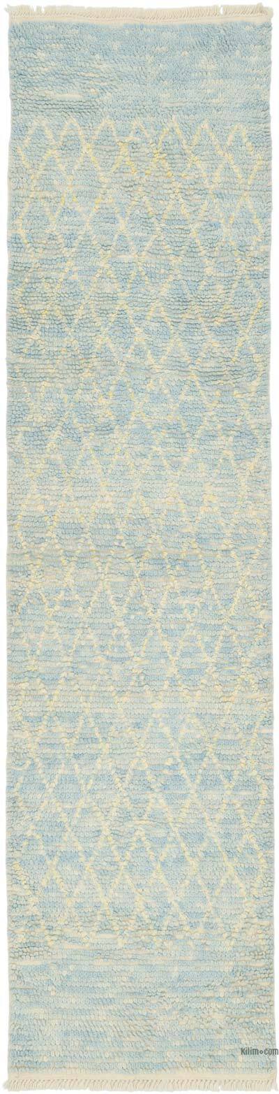New Moroccan Style Hand-Knotted Tulu Runner - 2' 7" x 10' 6" (31" x 126")