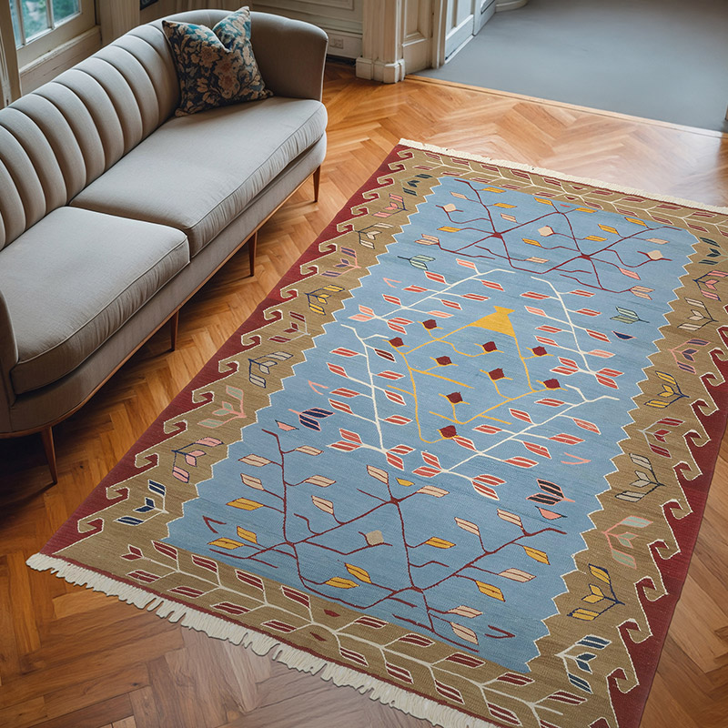 Nueva Alfombra Turca Kilim - K0080651