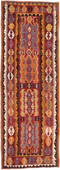 Vintage Konya Kilim Rug - 4' 4" x 12' 2" (52" x 146")