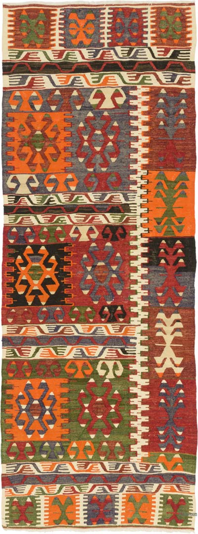 Vintage Çal KilimYolluk - 90 cm x 245 cm