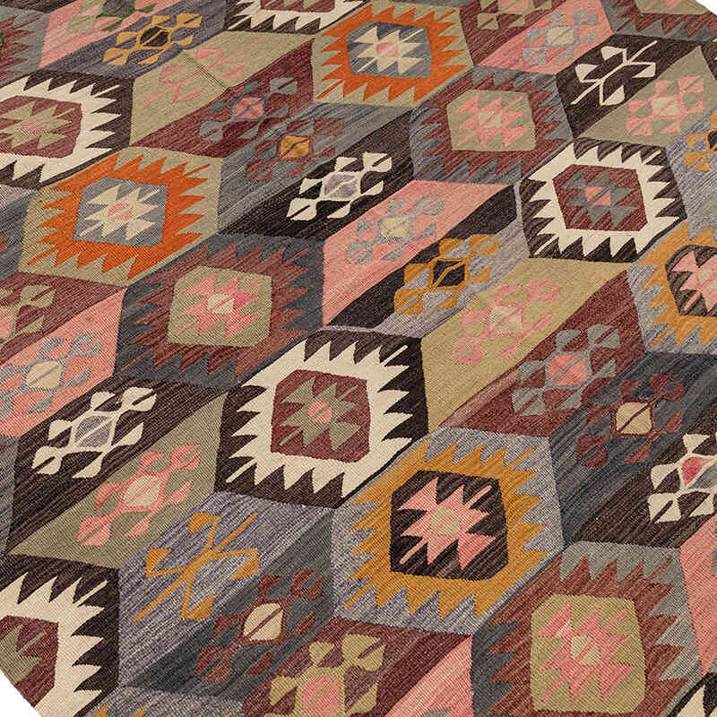 Vintage Tavas Kilim Rug - 6' 3" x 9' 9" (75" x 117") - K0080671