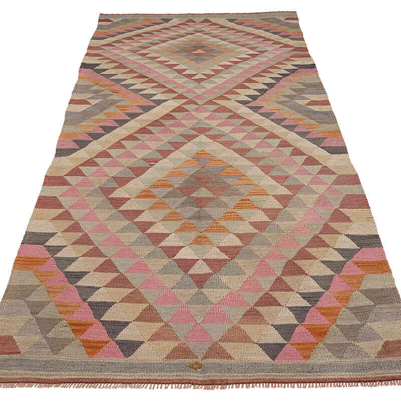 Vintage Antalya Kilim Rug - 3' 10" x 8' 4" (46" x 100") - K0080672