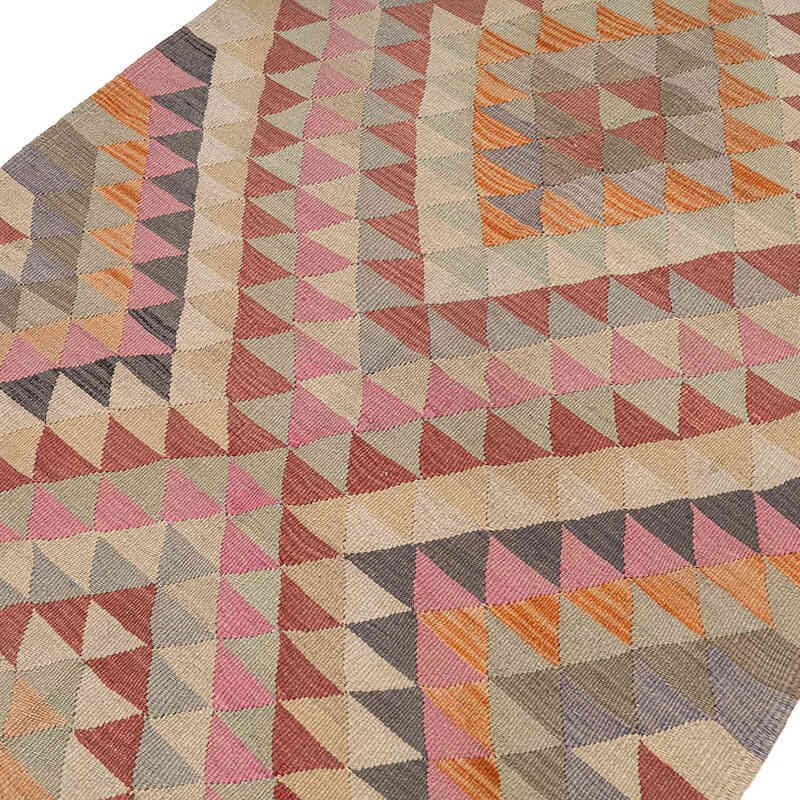 Vintage Antalya Kilim Rug - 3' 10" x 8' 4" (46" x 100") - K0080672