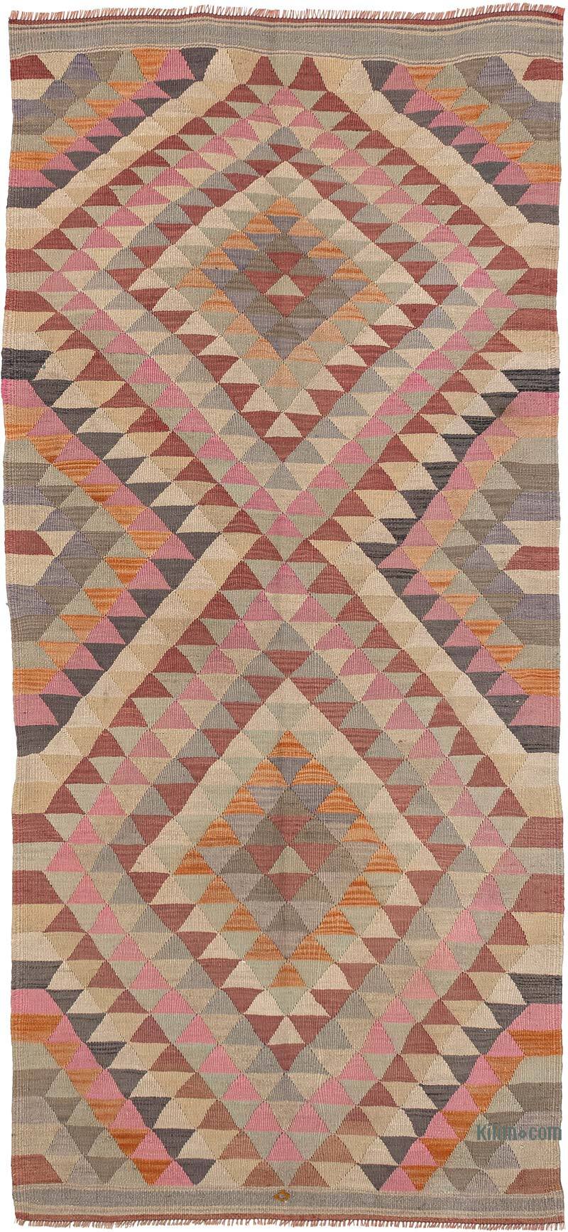Vintage Antalya Kilim Rug - 3' 10" x 8' 4" (46" x 100") - K0080672