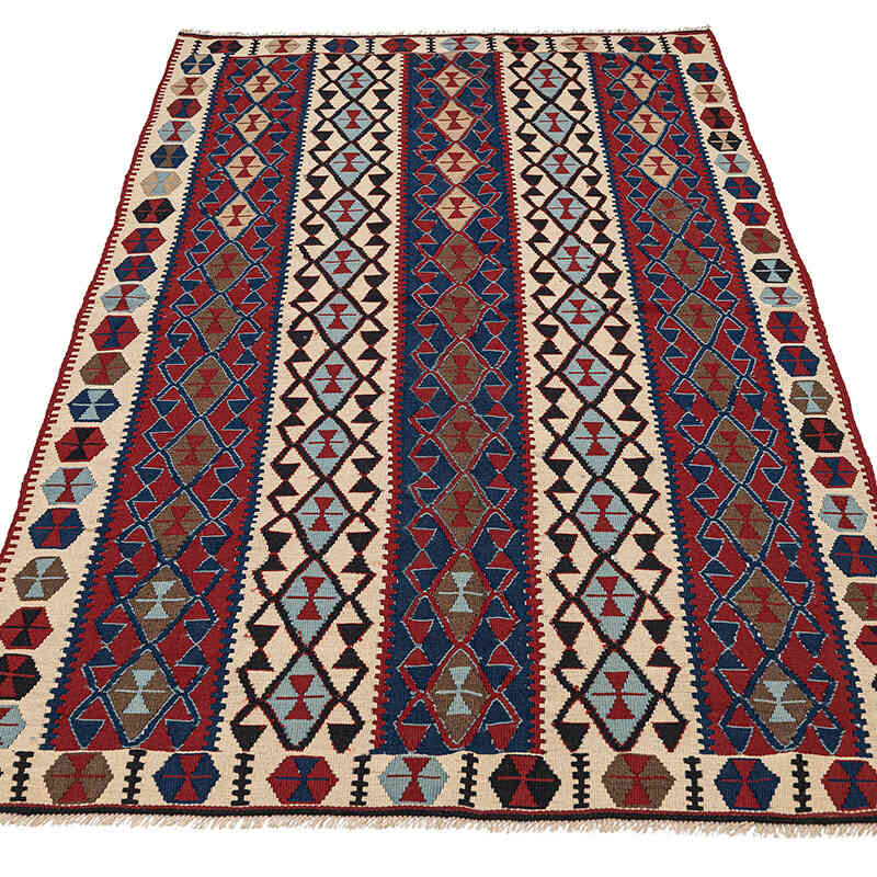 Vintage Van Kilim Rug - 3' 7" x 6' 2" (43" x 74") - K0080679
