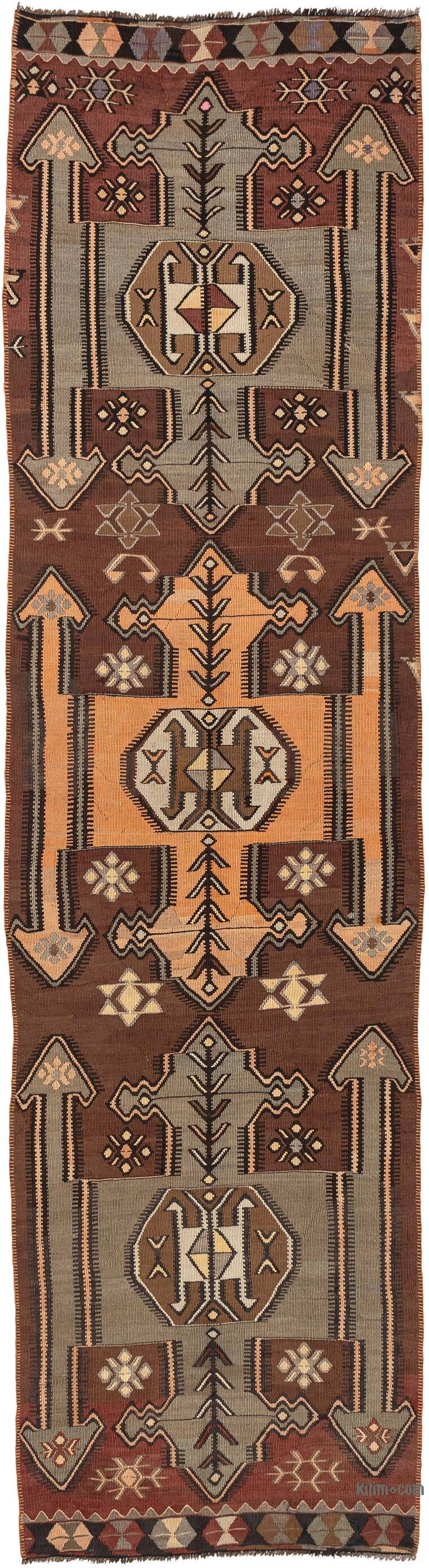 Corredor Vintage Kars Kilim - 97 cm x 347 cm - K0080682