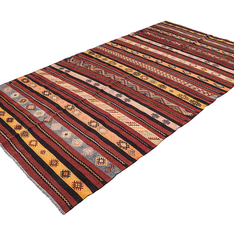 Vintage Sivas Kilim Rug - 5' 5" x 10' 1" (65" x 121") - K0080684