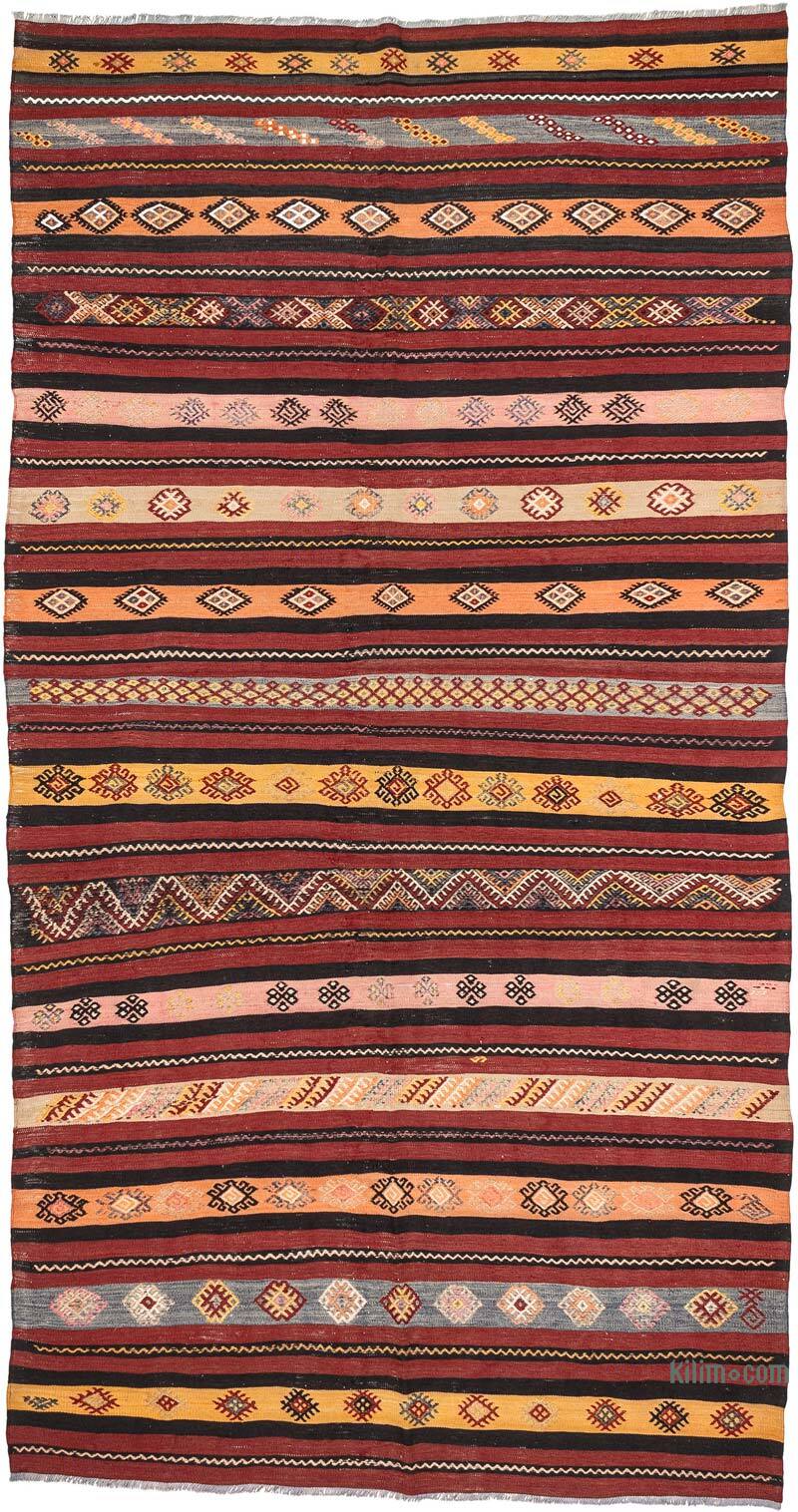 Vintage Sivas Kilim Rug - 5' 5" x 10' 1" (65" x 121") - K0080684